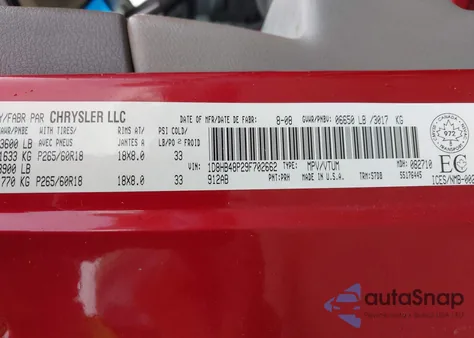 2009 Dodge Durango Slt z USA, uszkodzony, nr VIN 1D8HB48P29F702662